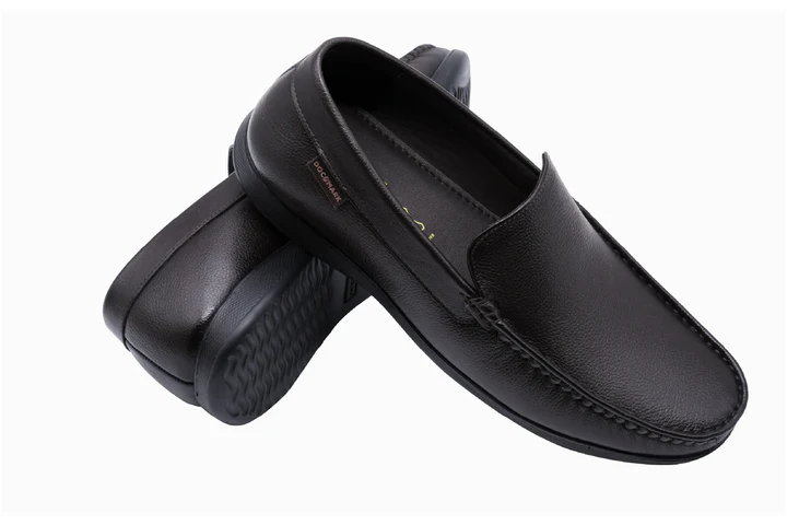 Men's Stylish Leather Loafers 621 BK CBN